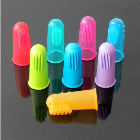 Cepillo de Dientes para Mascotas de Dedo Súper Suave
