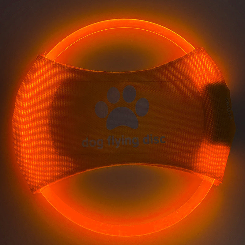 Disco Volador para Perros con Luz LED – Juguete Interactivo y de Entrenamiento, Brilla en la Oscuridad