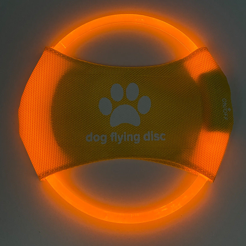 Disco Volador para Perros con Luz LED – Juguete Interactivo y de Entrenamiento, Brilla en la Oscuridad