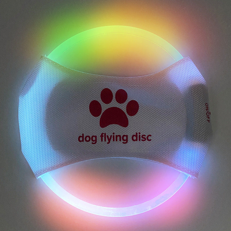 Disco Volador para Perros con Luz LED – Juguete Interactivo y de Entrenamiento, Brilla en la Oscuridad