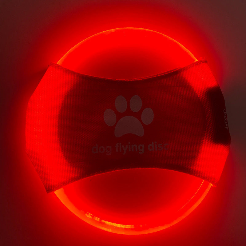 Disco Volador para Perros con Luz LED – Juguete Interactivo y de Entrenamiento, Brilla en la Oscuridad