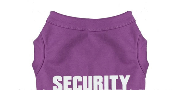 Camiseta de Perro con Estampado SECURITY