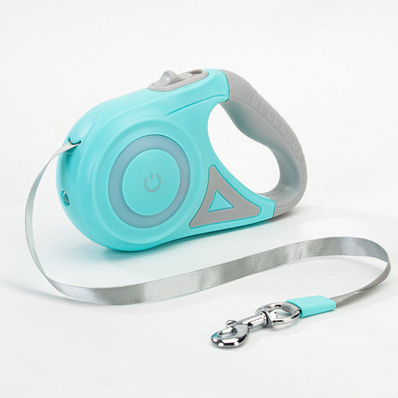 Correa Retráctil con Collar y Luz LED