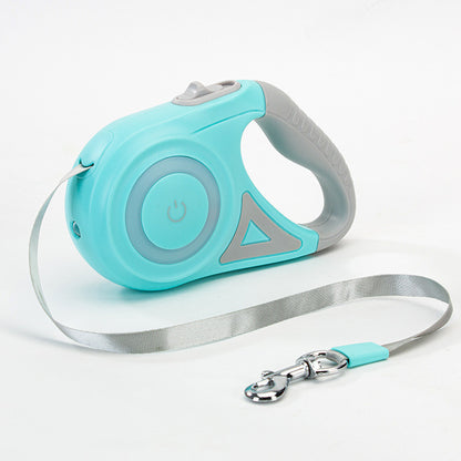 Correa Retráctil con Collar y Luz LED