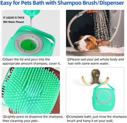 Cepillo Masajeador de Baño para Mascotas