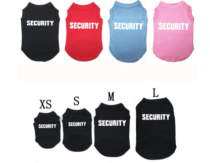 Camiseta de Perro con Estampado SECURITY