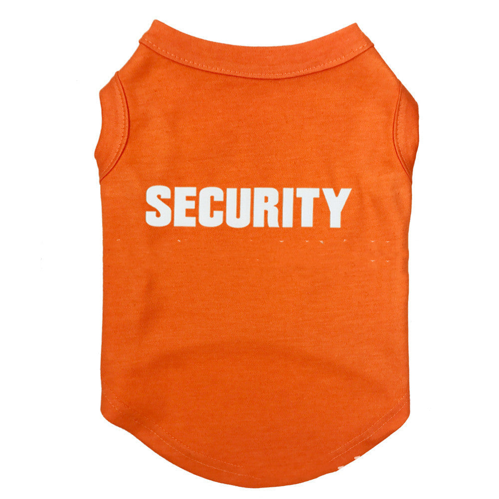 Camiseta de Perro con Estampado SECURITY