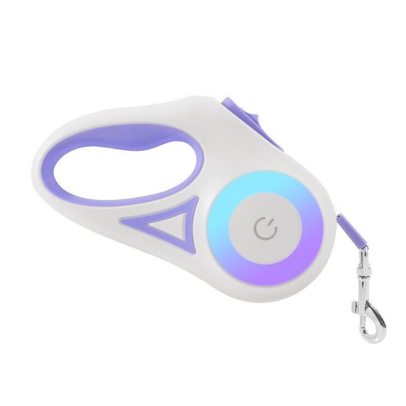Correa Retráctil con Collar y Luz LED