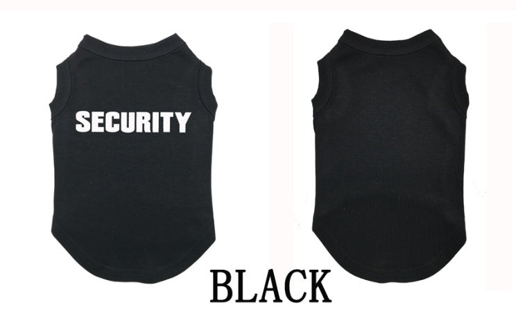 Camiseta de Perro con Estampado SECURITY