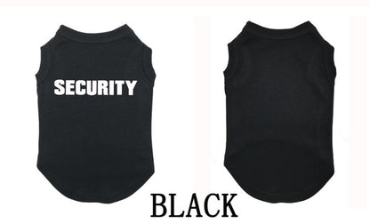 Camiseta de Perro con Estampado SECURITY