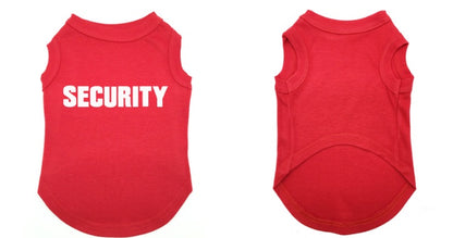 Camiseta de Perro con Estampado SECURITY