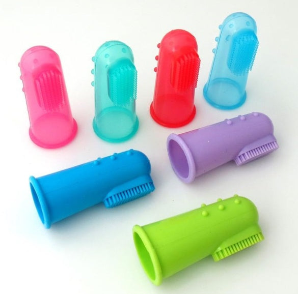 Cepillo de Dientes para Mascotas de Dedo Súper Suave