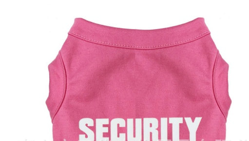 Camiseta de Perro con Estampado SECURITY