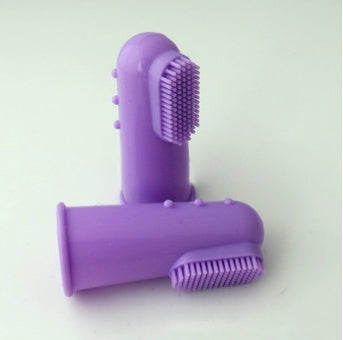 Cepillo de Dientes para Mascotas de Dedo Súper Suave