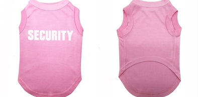 Camiseta de Perro con Estampado SECURITY