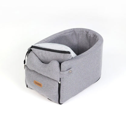 Cama-Asiento de Coche para Perros – Transportadora Portátil y Segura para Perros y Gatos Pequeños