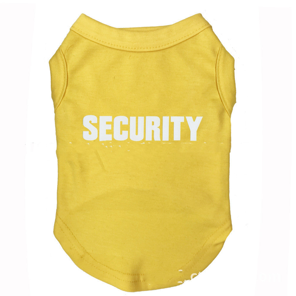 Camiseta de Perro con Estampado SECURITY