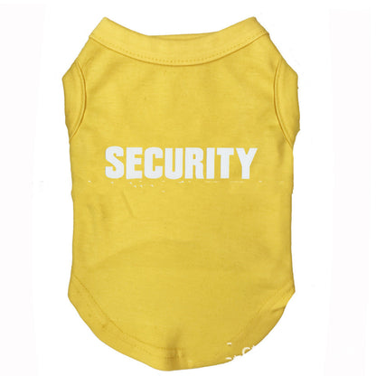 Camiseta de Perro con Estampado SECURITY