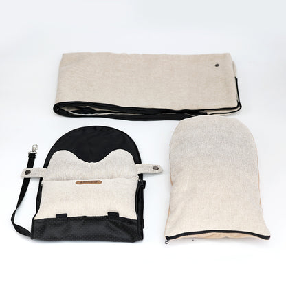 Cama-Asiento de Coche para Perros – Transportadora Portátil y Segura para Perros y Gatos Pequeños