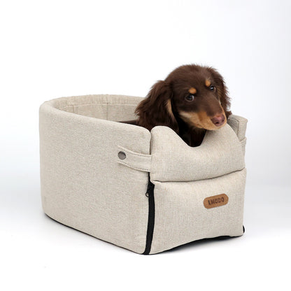 Cama-Asiento de Coche para Perros – Transportadora Portátil y Segura para Perros y Gatos Pequeños